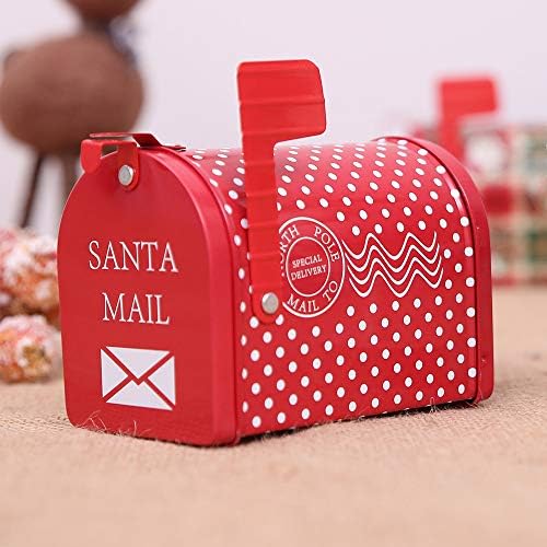 CallM Christmas Candy Gift Box Craft Iron Storage Box Box Christmas Ornamentos - Crianças de Candy Candy Candy Box