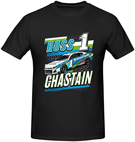 Dowrap Ross Chastain 1 Men's Athletic Cotton Classic Classic Short Sleeve Crewneck T-Shirt Tee Sweater