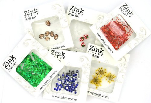 Zink color unhel art spangles hollow círculo rosa 100pc.