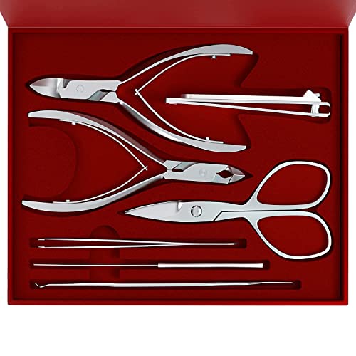 Suvorna Manicure/Pedicure Kit/Set Cutticle Nippers - Clipper & Scissors - Pusher - Arquivo de unhas - Tweezer -Japenese Aço Manicure