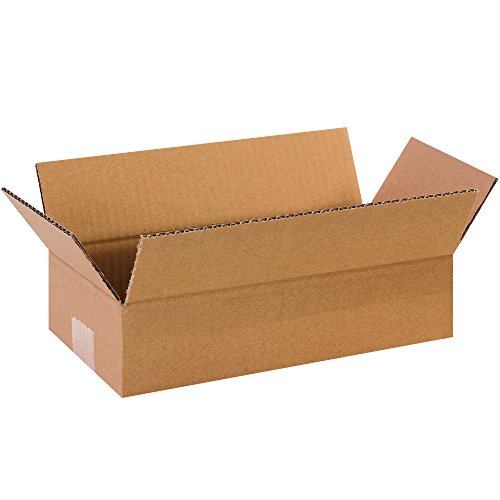 Caixa EUA 25 pacote de caixas de papelão longas onduladas, 12 L x 6 W x 3 H, Kraft, envio, embalagem e movimento