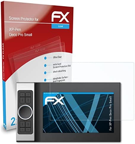 Atfolix Screen Protection Film Compatível com XP-Pen Deco Pro Protetor de tela pequena, filme de proteção Ultra-Clear FX