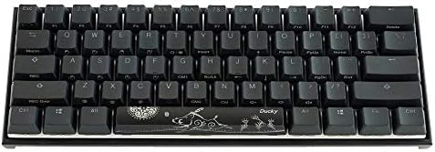 Ducky mecha mini v2 rgb liderado 60% tiro duplo pbt teclado mecânico cereja mx preto