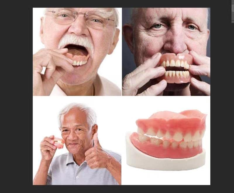 Faça você mesmo a dentadura dentes de dentes superiores e inferiores de dentes para melhorar o sorriso