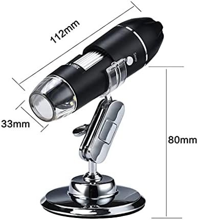 SLNFXC Ajustável 1600x 3 em 1 Microscópio digital USB Câmera de microscópio eletrônico para 8 LED Zoom