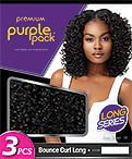 Long Pack Pack Pack 3pcs longa série Curly Wavy Human Human Blend Weaves - Bounce Curl Long
