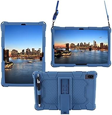 Tablet PC Caixa de comprimido compatível com Samsung Galaxy Tab S5E 10.5 T720, capa protetora de protetor à prova de choque de silicone macio e leve com mangas de proteção contra Kickstand & Strap (cor: D