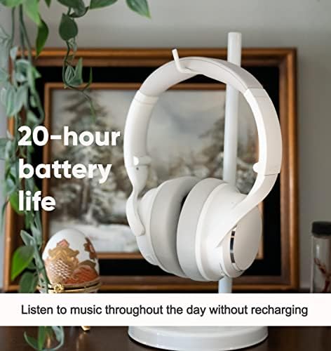Fones de ouvido Wyze Bluetooth 5.0, sobre os fones de ouvido com cancelamento de ruído ativo, som de alta fidelidade,