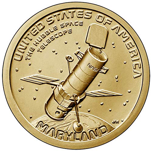 2020 p, D American Innovation Maryland - Telescópio espacial Hubble $ 1 moeda - P e D 2 Moed
