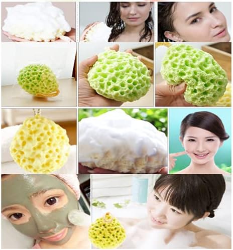Esponja esponjosa esponja de corpo macio, esponja de banho rica para chuveiro para banho de banho e limpeza facial cosmética para todas