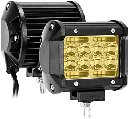 Vagens de LED de 4 polegadas do feixe YCHOW, 2PCs Flood Spot Combo LED LED LUZES LED, luzes de nevoeiro LED à prova d'água, luzes de