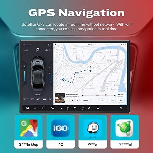 WOSTOKE 13.1 Android Radio CarPlay & Android AUTO AUTORADIO NAVEGAÇÃO DE NAVEGAÇÃO DE CARRO MULTIMENTIA PLAYER GPS CLPS RDS RDS