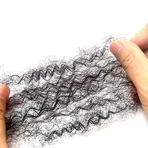 Cabelo humano a granel afro para as extensões de dreadlock cabelos humanos.2 Pacote 10 polegadas de comprimento, preto natural