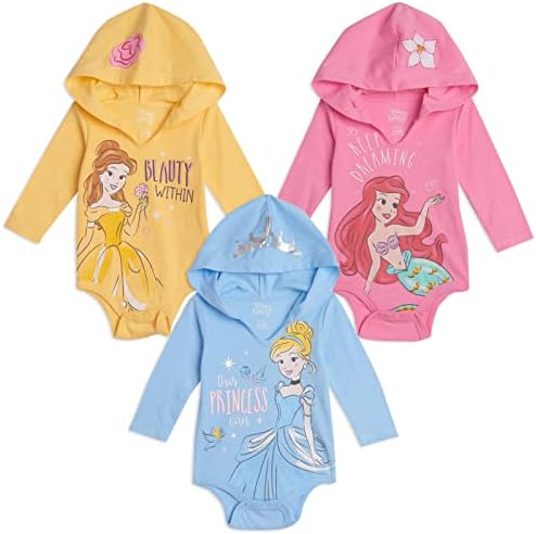 Princesa Disney Ariel Cinderela princesa Belle meninas fofas corporações recém -nascidas para infantil