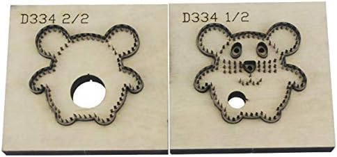WelliEST 1set Count Cutting Die Punch Cute Ornamentos de Mouse Corte Matidos de Madeira para Cutter de Couro para Artesanato de Couro