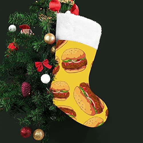 Meias de Natal de Hamburger de carne saborosa