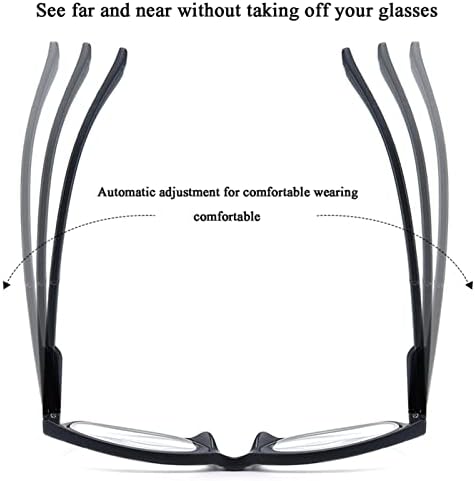 Óculos de leitura multifocus progressivos Blue bloqueando óculos de computadores de computador leitores multifocais com dobradiça
