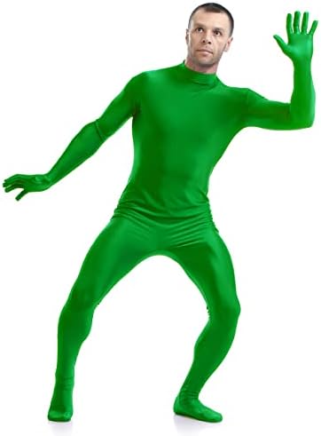 ANILER CROMAKEY Green Bodysuit Invisível Efeitos Background Chroma Keying Terno do corpo verde para tela de tela verde Vídeo fotográfico