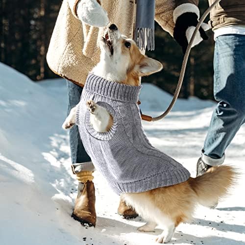 Camisolas de cães de 6 peças Pet Sweater de malha de cães suéteres para cães pequenos cães médios cachorros cachorros gurtleneck