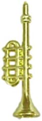 Besportble Broadway Decor 60pcs Musical de Natal decoração de chifre ornamentos de trompete dourado de natal pendente de árvore de