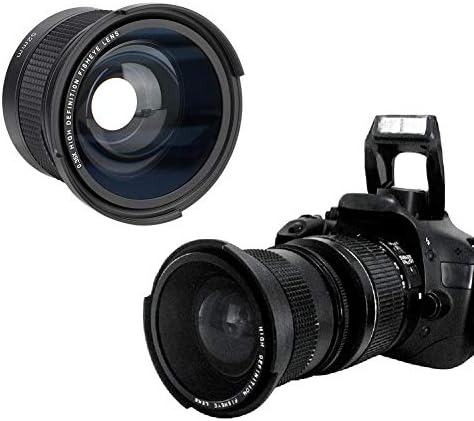 Câmera Fisheye Lente, Vbestlife 52mm 0,35x Lente de peixe de larga angular com lente Bolsa de armazenamento de tampas para Canon/Nikon/Sony/Minolta/Pansonic/Olympus/Pentax SLR e câmera digital.