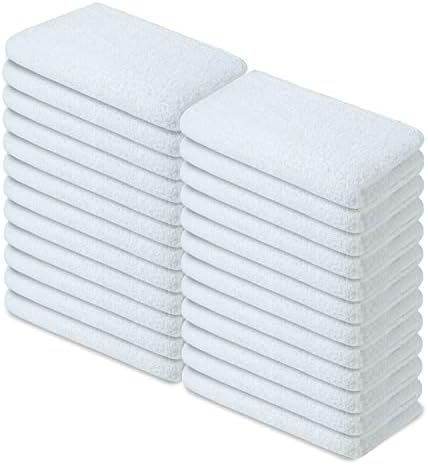 Coleção macia Pacote de toalhas de salão de 24% de anel giratório de algodão Ultra Soft & Altamente Absorvente Hotel Towel