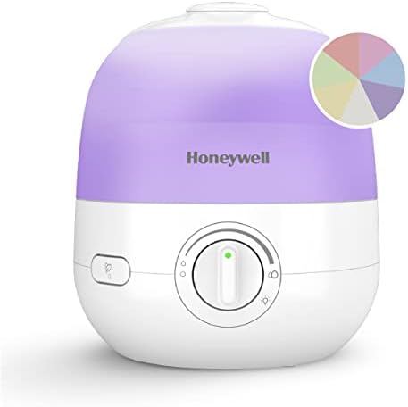 Honeywell Ultra Glow Light Mudando umidificador e difusor - umidificador de névoa fria para quarto ou escritório com difusor