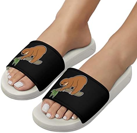 Sandálias fofas de preguiça penduradas não deslizam chinelos de dedo do pé para massagem banheira de spa de chuveiro