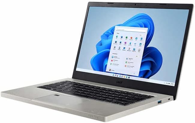 Acer 2023 mais novo Aspire Vero 14 IPS FHD Slim Laptop, 12ª geração Intel 10-core I5-1235U, 16GB LPDDR4X 2TB SSD, Thunderbolt 4, Reader