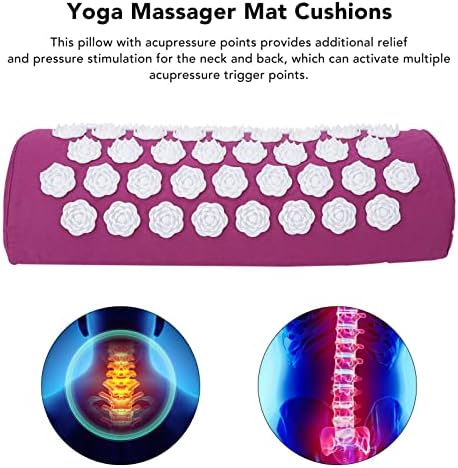 Travesseiro de acupressão de ombro e pescoço, travesseiros de massagem de ioga travesseiros de acupressão nas costas do