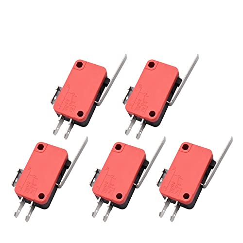 5/10pcs micro spdt no interruptor momentâneo interruptor de deslocamento 1NO1NC Roller Leverv-155 V-156-1c25