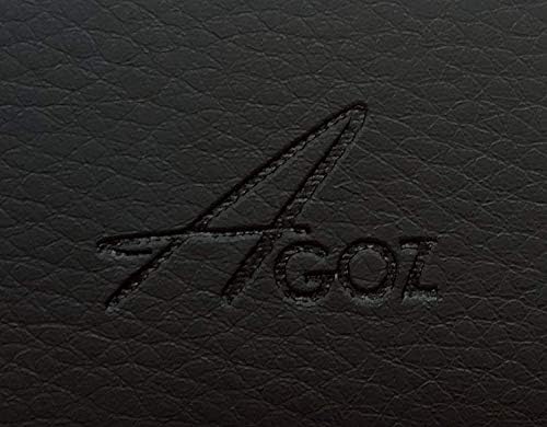 Caixa de clipe de cinto AGOZ para Motorola Moto G Ext, coldre de bolsa de couro premium Agoz com clipe de cinto e loops
