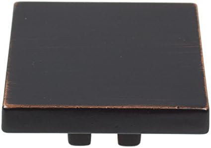 Hardware de Gliderite 5743-S-ORB-10 1,5 polegadas Taço de gabinete quadrado Taxinhos de 10 pacote, 1,5 , acabamento de bronze esfregado a óleo