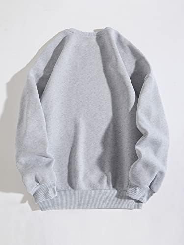 Soly Hux letra feminina impressão gráfica de manga longa Drop Sweatshirt Pullover Top