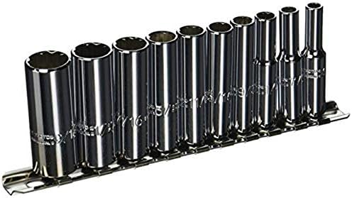 Stanley Proto J47100 10 peças 12 pontos 1/4 Drive Deep Socket Set