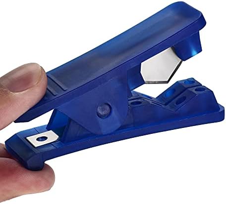 Mangueira de tubulação ptfe uxcell para a impressora 3D 1,75 mm filamento azul escuro de 3,28 pés com cortador de tubo