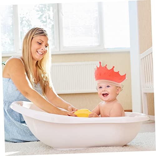 Toyvian 2pcs shampoo tampa de tampa para crianças shampoo tampa de bebê banho de bebê viseira touca de chá de bebê viseira chapéu