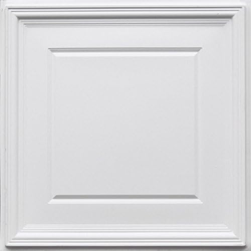224 - White Matt 2 'x 2' PVC Decorative Teto Tile Glue Up/Grade
