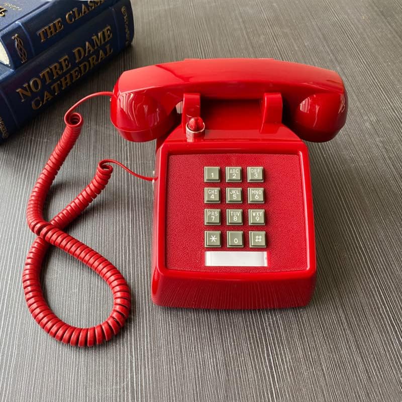 Telpal CordedTelephones Linha líquida Phone única Desk, telefone antiga Telefone auditivo de deficiência para idosos telefones