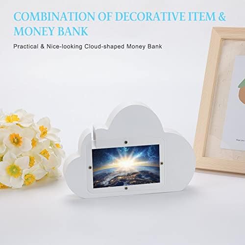 Earth Galaxy Space Piggy Bank Cloud Shape Money Money Bank para meninos presentes de meninas