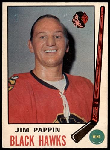 1969 O-Pee-Chee # 133 Jim Pappin Chicago Blackhawks Ex/Mt Blackhawks