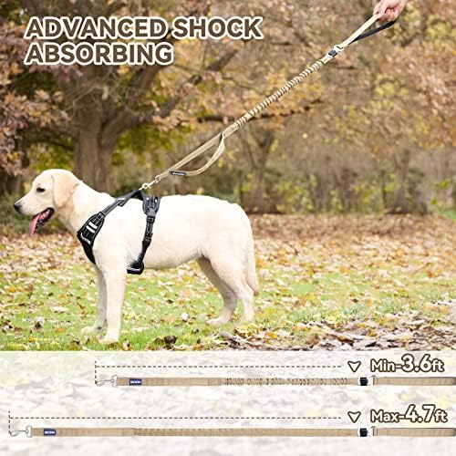 Iokheira 6ft /4ft corda de trela de cachorro com alça acolchoada confortável e fios altamente reflexivos para cães