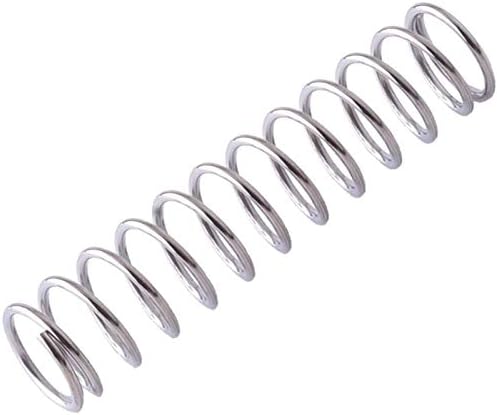 ZhengGuifang Solid 10pcs Aço inoxidável Compressão mola 304 Spring Retorno Fio de mola Diâmetro de 1,0 mm Diâmetro 14mm)