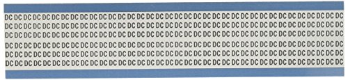 Pano de vinil reposicionável Brady WM-DC-PK, preto em branco, cartão de marcador de fio de símbolo