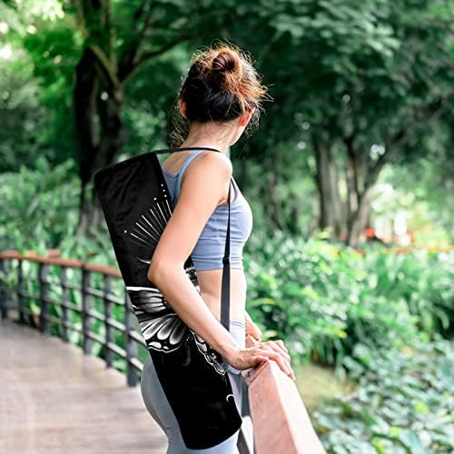 Time Global Carmen Rudy Starry Moth Yoga Mat Bags Full-Zip Yoga Carry Bag para homens, Exercício de ioga transportadora
