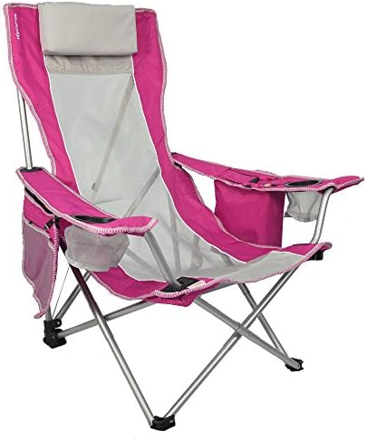 Kijaro Beach Sling Chair com bolso mais frio - várias cores e padrões divertidos - cadeira dobrável de praia perfeita