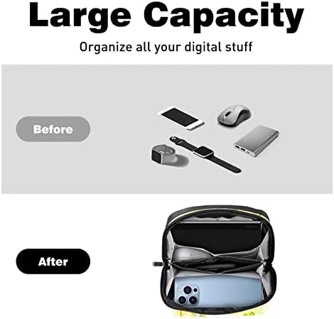 Carteira de bolsa de bolsas de viagem de caixa de transporte de caixa de transmissão de caixa USB Acessório de bolso,