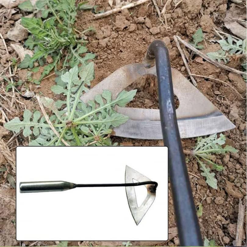 Toolas de jardim de 2pcs omninmo 2pcs enxada oca, ferramenta de jardim holo holel de aço, ferramenta de pá de erva daninha de pá de