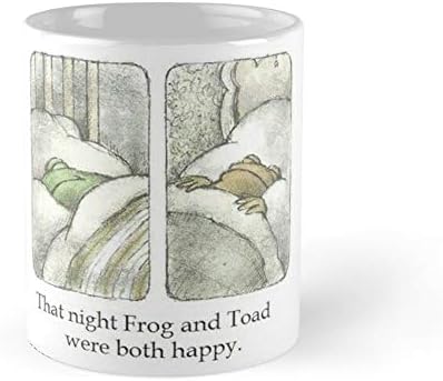 Naquela noite, Sapo e Toad eram Happy Coffee Caneca 11oz e 15 onças de chá de chá de cerâmica