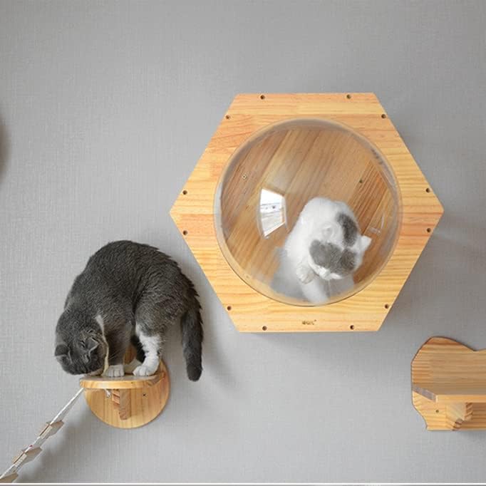 Gretd Diy Malhado na parede Cat Frame Cat Tree Toy Toy Space Caps Play House Cave Kitten Toy Bed Bed Furniture